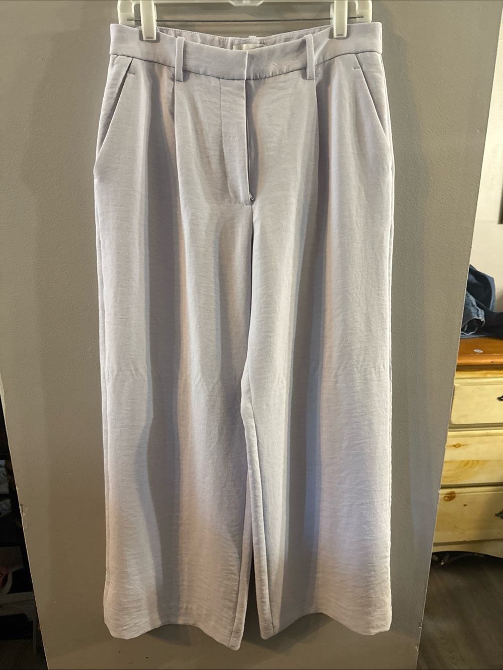 Abercrombie & Fitch Sz Sz 29 Pants Gray Sloane High Tailored Wide Leg Pants S26